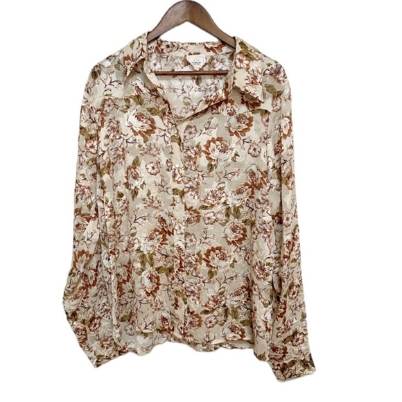 Sterling & Stitch Floral Chiffon Blouse - Picture 4 of 7
